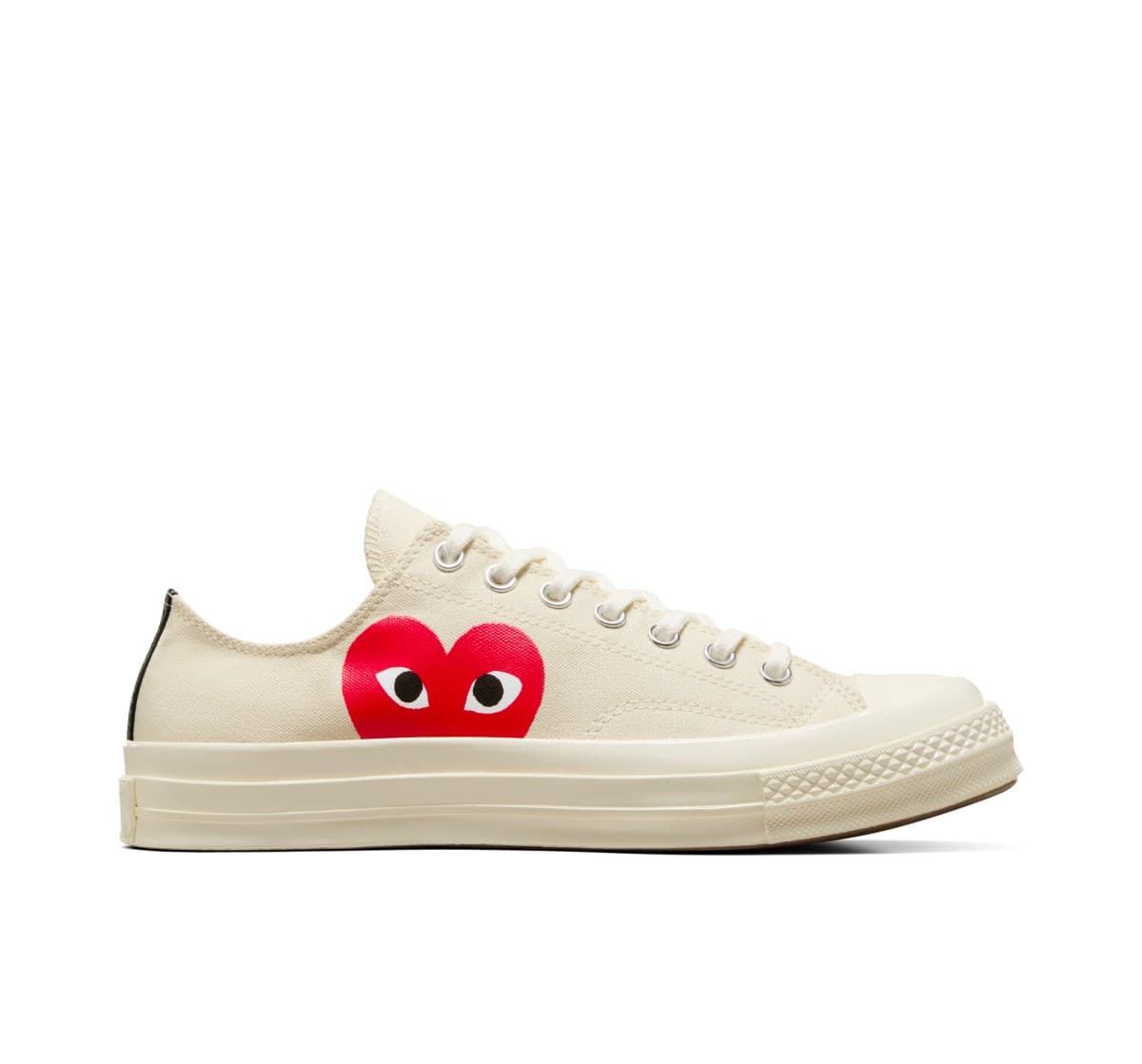 Converse CDG PLAY Chuck 70 "Milk / White / High Risk Red"