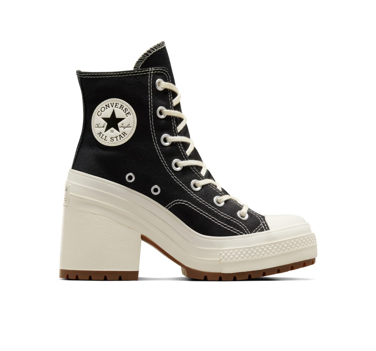 Converse Chuck 70 De Luxe Heel "Black / Egret / Egret"