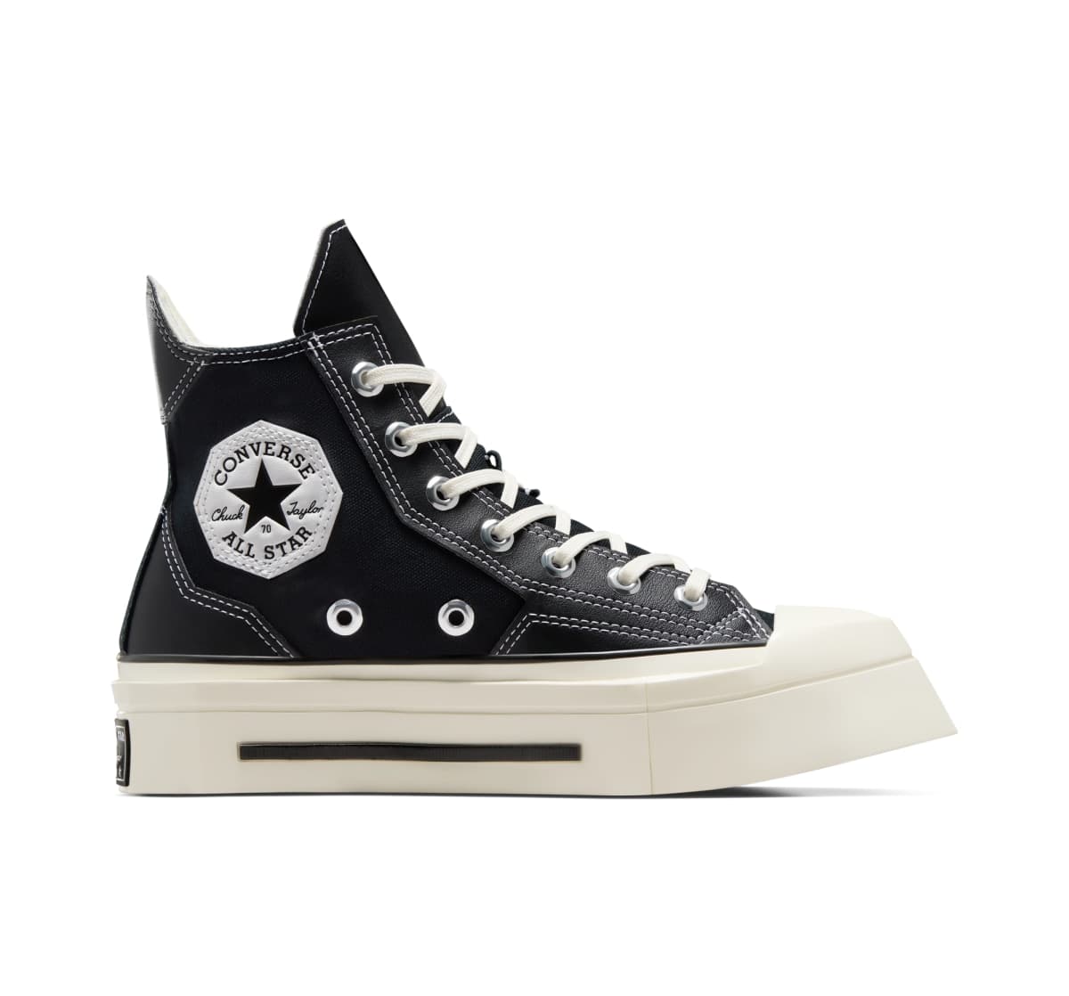 Converse Chuck 70 De Luxe Squared "Black / Black / Egret"