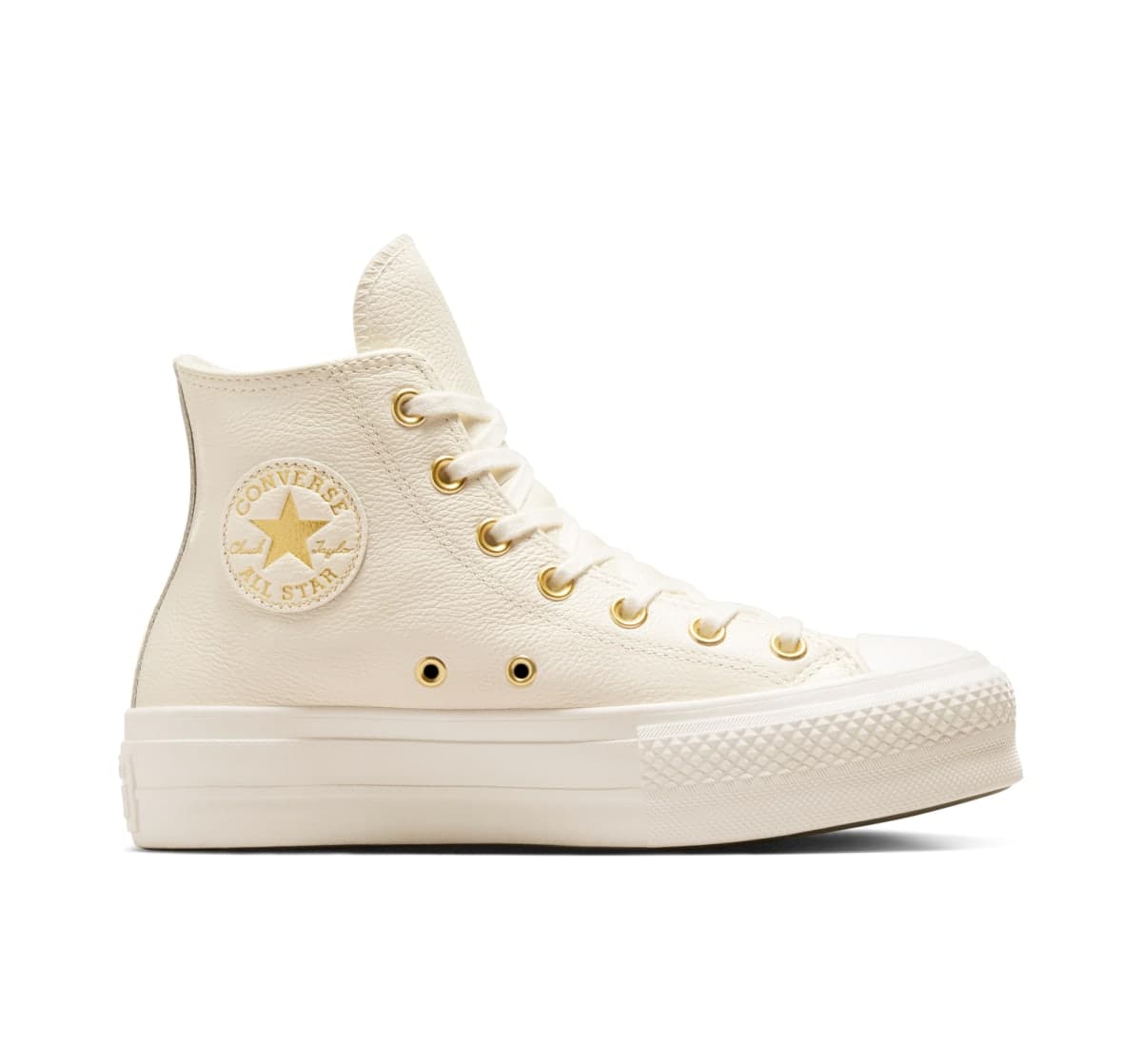 Converse Chuck Taylor All Star Lift Platform Golden Hits "Egret / Egret / Gold"