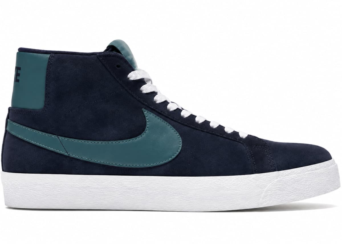 Nike SB Zoom Blazer Mid Midnight Navy Noise Aqua