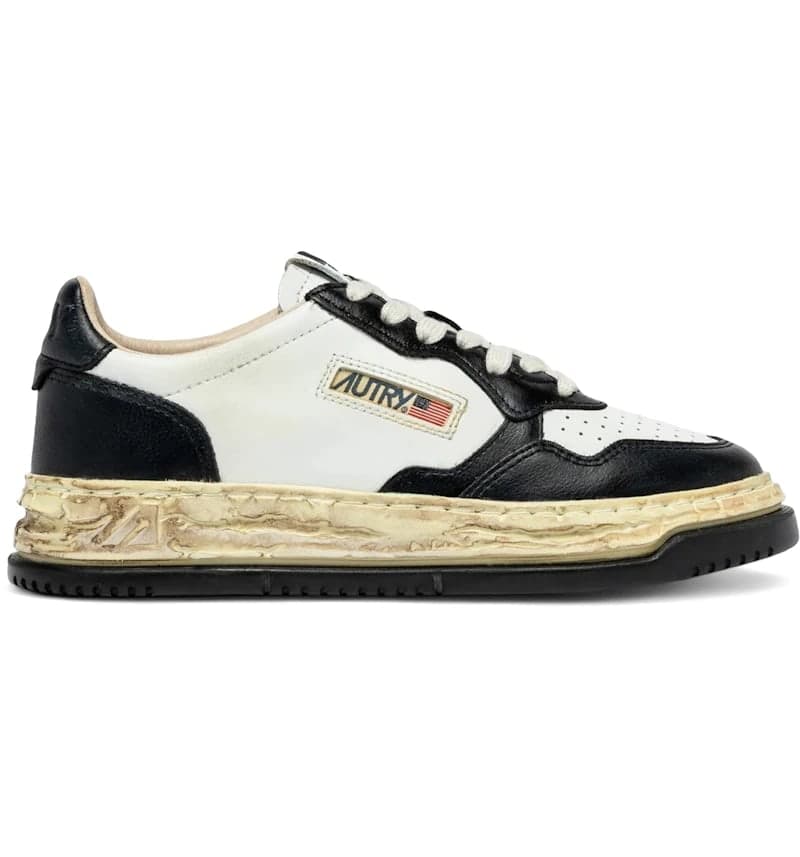 Autry Medalist Low Super Vintage Maison Mihara Yasuhiro General Scale White Black (Women's)