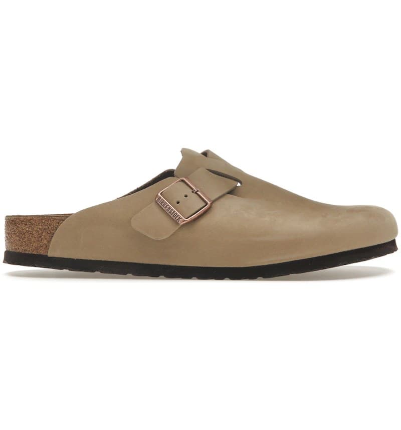 Birkenstock Boston Oiled Leather Tobacco Brown