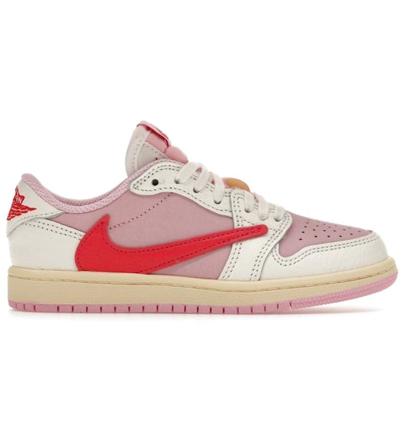 Jordan 1 Retro Low OG SP Travis Scott Sail Tropical Pink (PS)