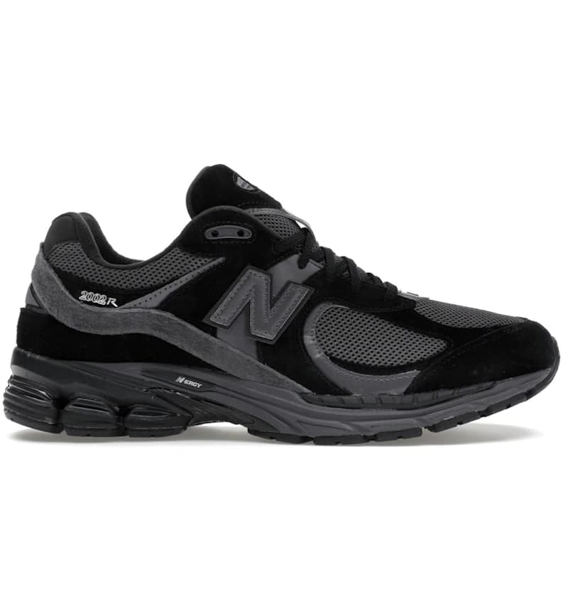 New Balance 2002R Black Dark Grey