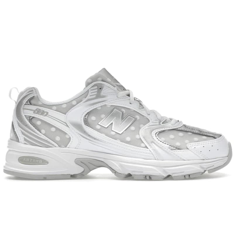 New Balance 530 Silver Metallic Polka Dots