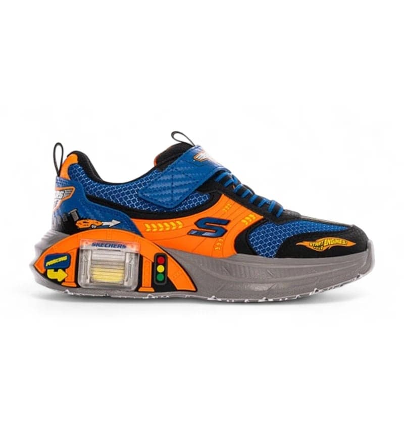 Skechers Garage Blue Orange Black (PS)