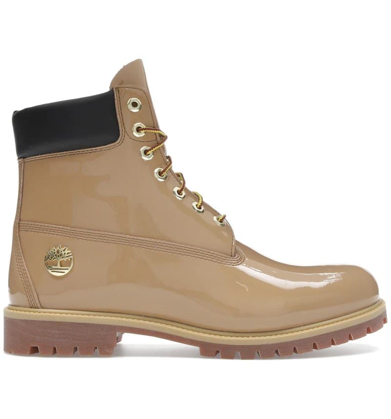 Timberland 6" Premium Waterproof Patent Boots Finch Wheat