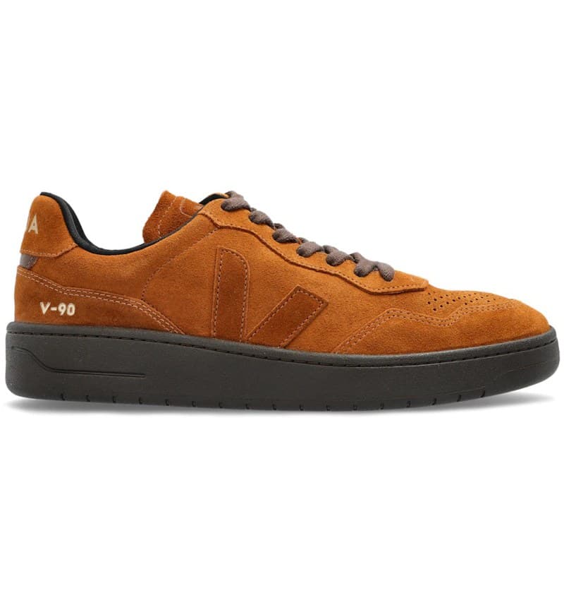Veja V-90 Suede Full Eagle Cognac
